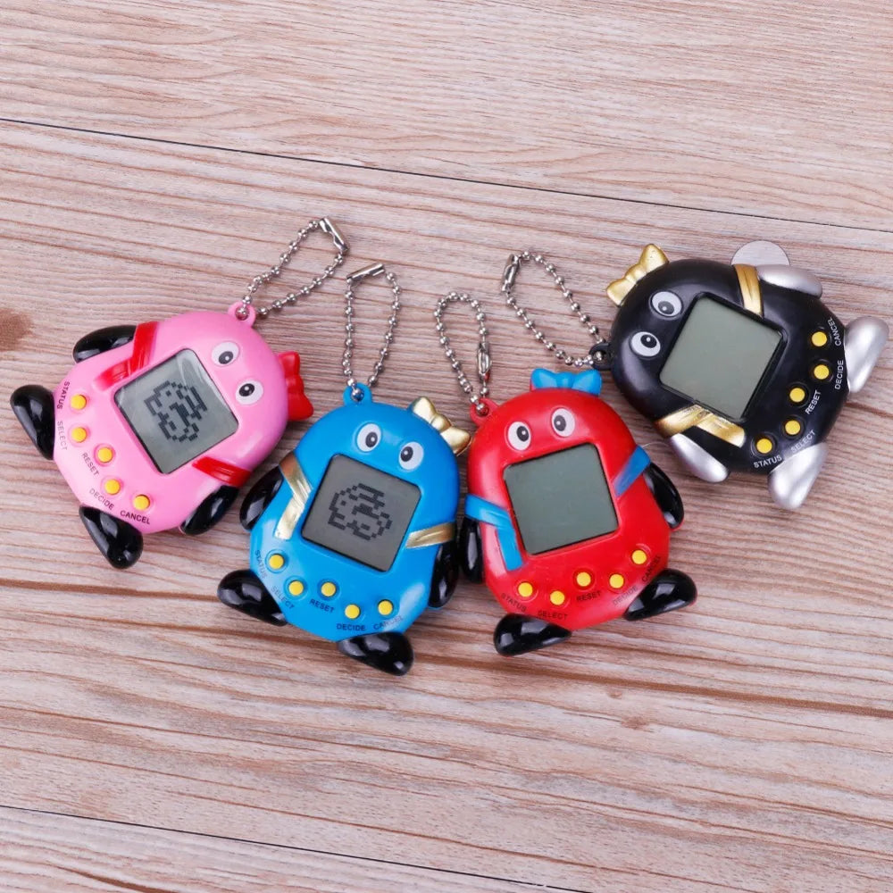 Pinguín creativo de Color aleatorio, Tamagotchi nostálgico de los años 90, mascotas electrónicas, 168 mascotas en uno, juguete cibernético Virtual para mascotas, regalos divertidos para niños
