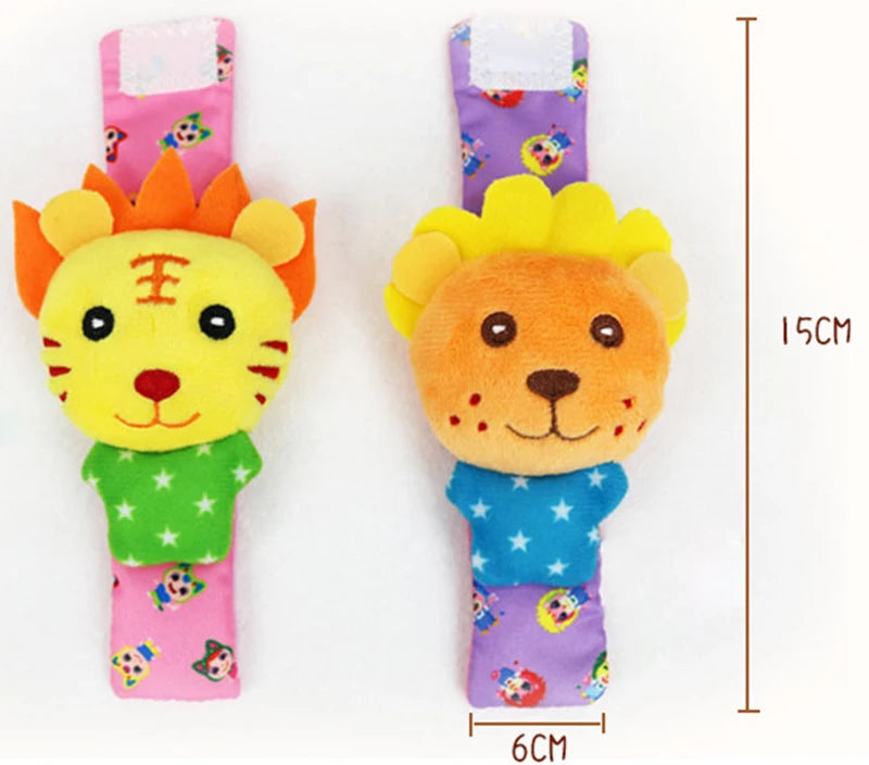 Juguetes de animales de peluche para bebés, sonajeros de muñeca, sonajeros para recién nacidos, juguetes para hacer sonidos, sonajero para bebés de 0 a 12 meses