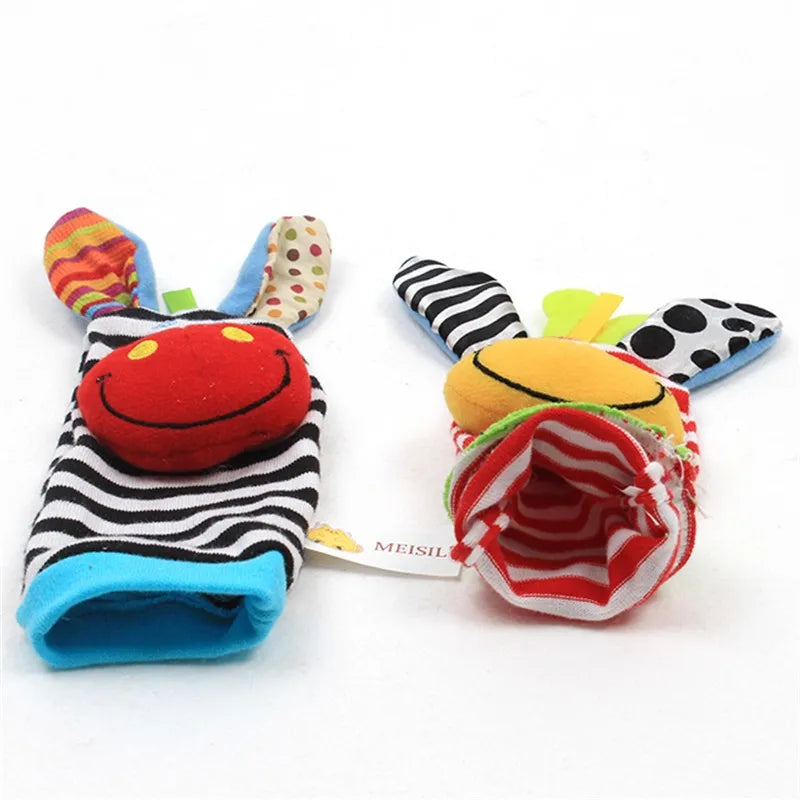 Juguetes de animales de peluche para bebés, sonajeros de muñeca, sonajeros para recién nacidos, juguetes para hacer sonidos, sonajero para bebés de 0 a 12 meses