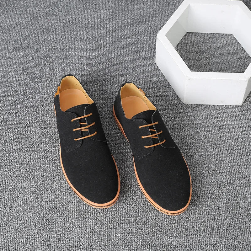 Nuevos zapatos de vestir para hombre, zapatos clásicos de cuero informales para hombres de negocios, zapatos Oxford italianos para hombres, zapatos planos negros, talla 46