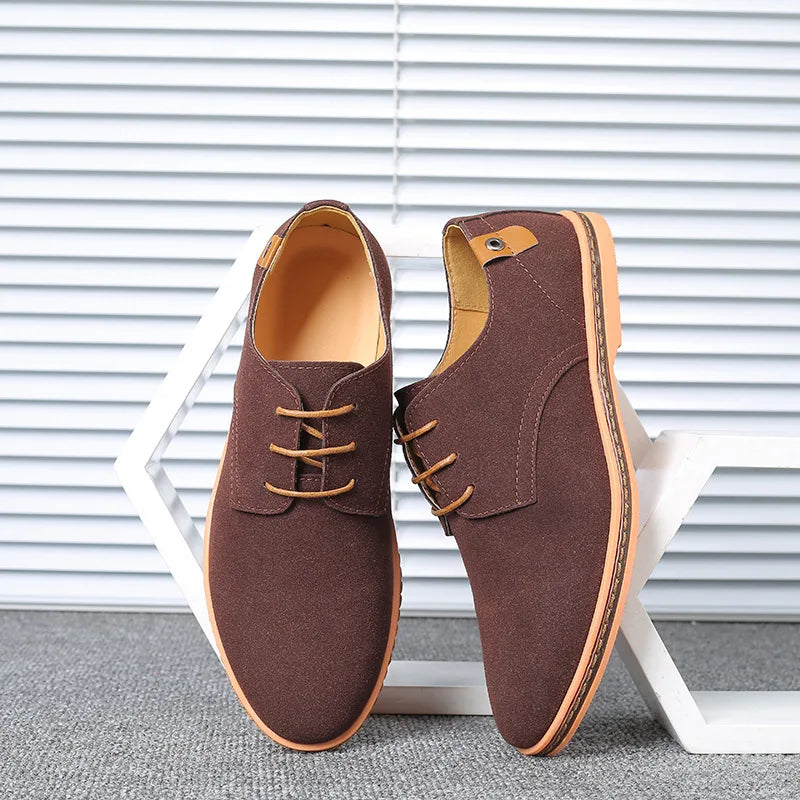 Nuevos zapatos de vestir para hombre, zapatos clásicos de cuero informales para hombres de negocios, zapatos Oxford italianos para hombres, zapatos planos negros, talla 46