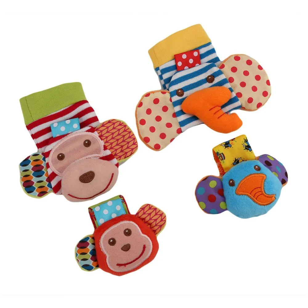 Juguetes de animales de peluche para bebés, sonajeros de muñeca, sonajeros para recién nacidos, juguetes para hacer sonidos, sonajero para bebés de 0 a 12 meses