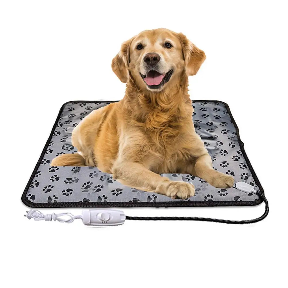 Manta eléctrica para mascotas, almohadilla térmica para cama de perro y gato, impermeable, antimordedura, cojín para silla de temperatura ajustable cama perro camas para perro cama para perros
