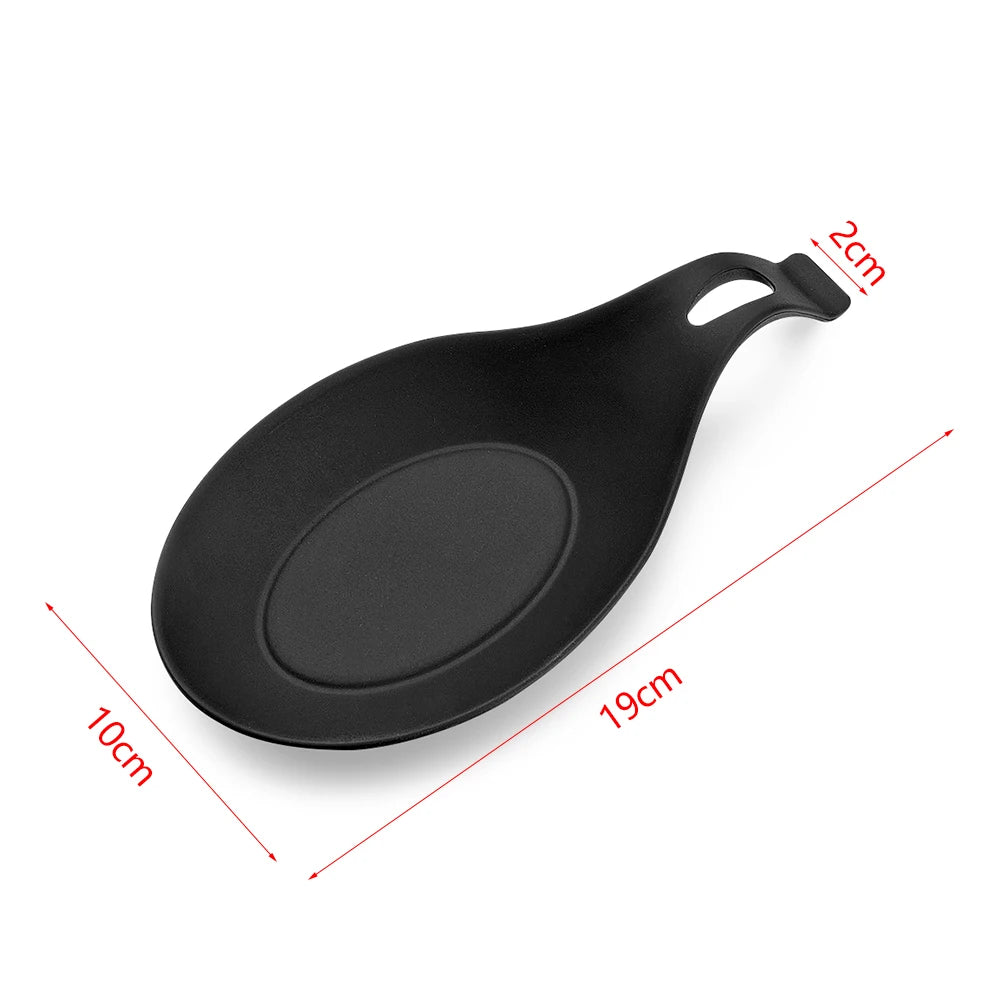 Estante de silicona resistente al calor para cuchara, bandeja para palillos, soporte para olla, organizador de estufa, utensilio, espátula, almohadilla para cuchara, herramienta de cocina, 1 unidad