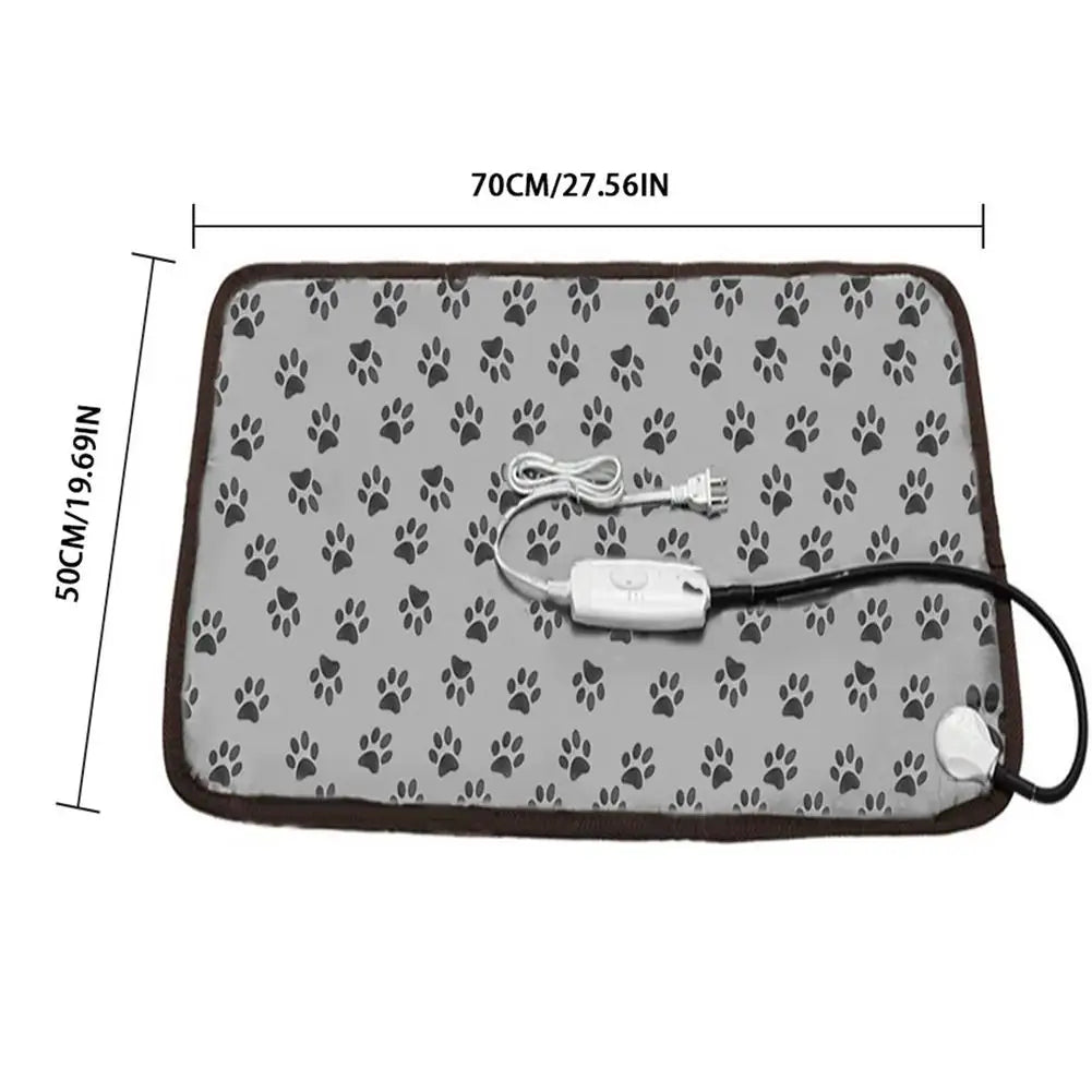 Manta eléctrica para mascotas, almohadilla térmica para cama de perro y gato, impermeable, antimordedura, cojín para silla de temperatura ajustable cama perro camas para perro cama para perros