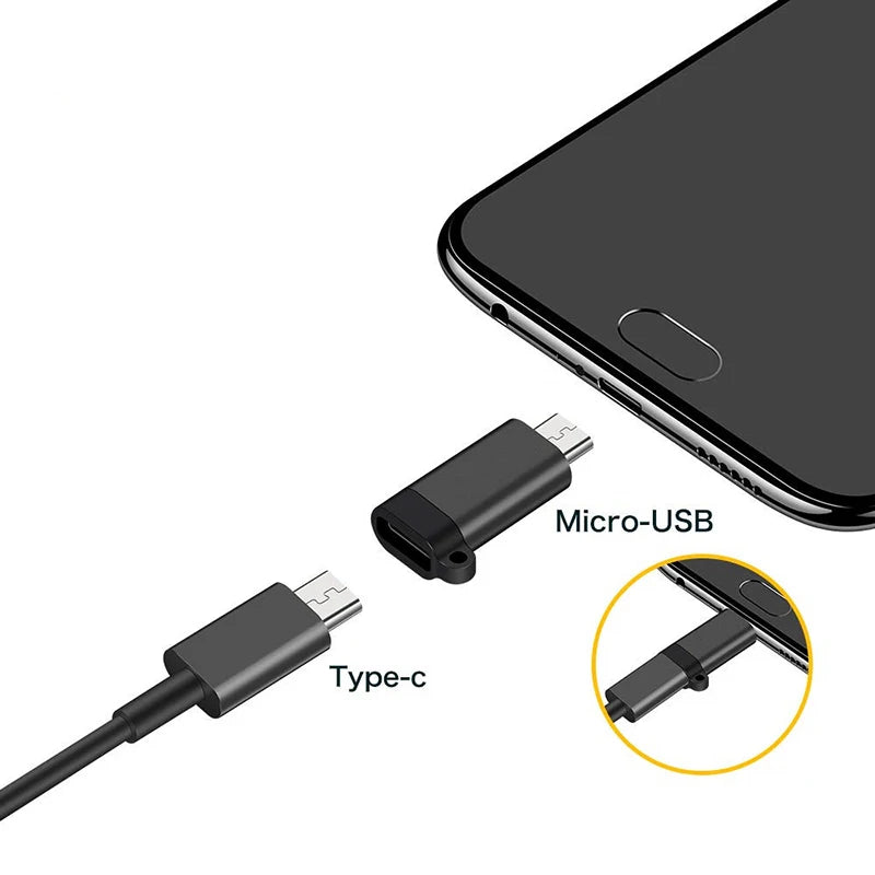 Convertidor de adaptador de Cable tipo C hembra a Micro USB macho para Xiaomi, Redmi, Huawei, Meizu, Samsung Galaxy S7, Microusb, teléfono Android