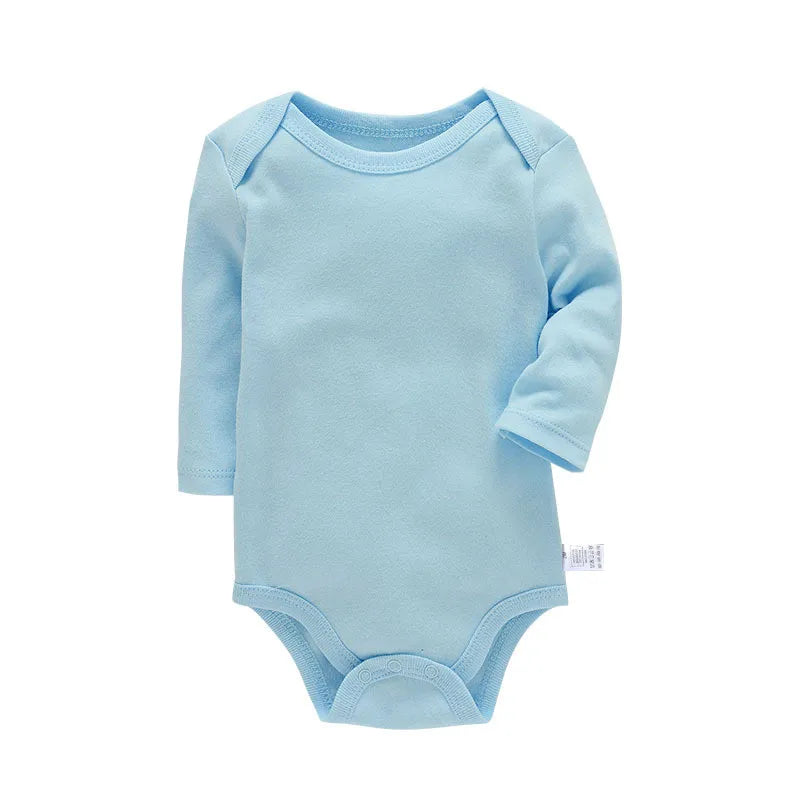 Lawadka-Body de algodón para recién nacidos, ropa de manga larga para las cuatro estaciones, ropa para bebés y niños, mono, peleles sólidos para bebés de 3 a 24M