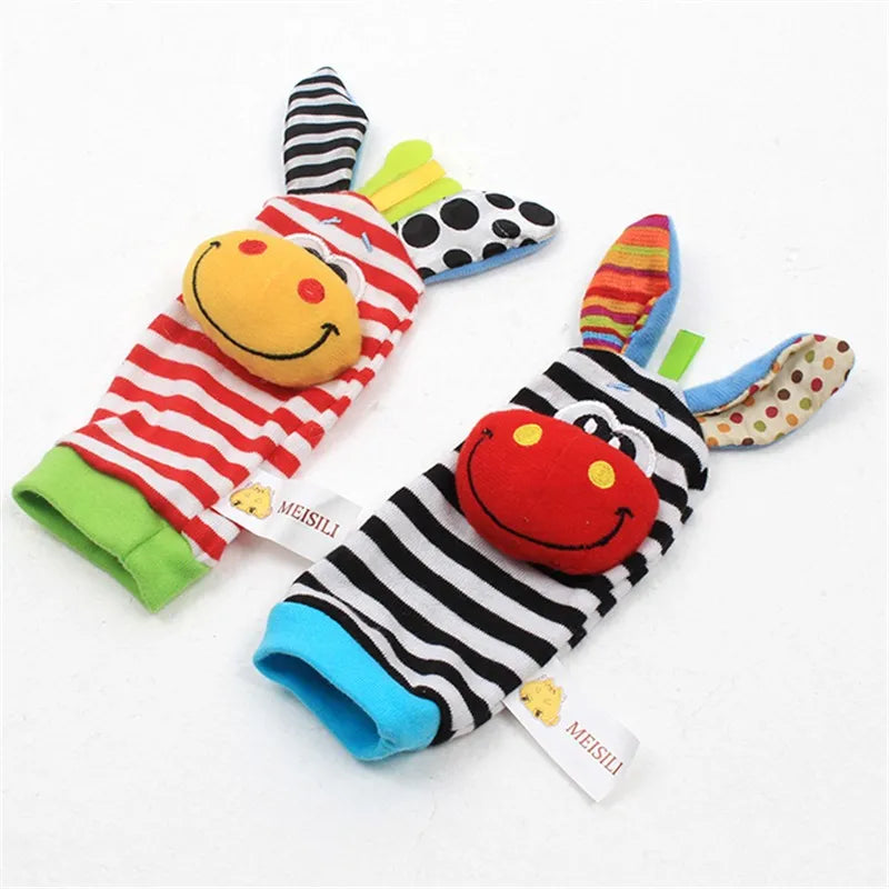 Juguetes de animales de peluche para bebés, sonajeros de muñeca, sonajeros para recién nacidos, juguetes para hacer sonidos, sonajero para bebés de 0 a 12 meses