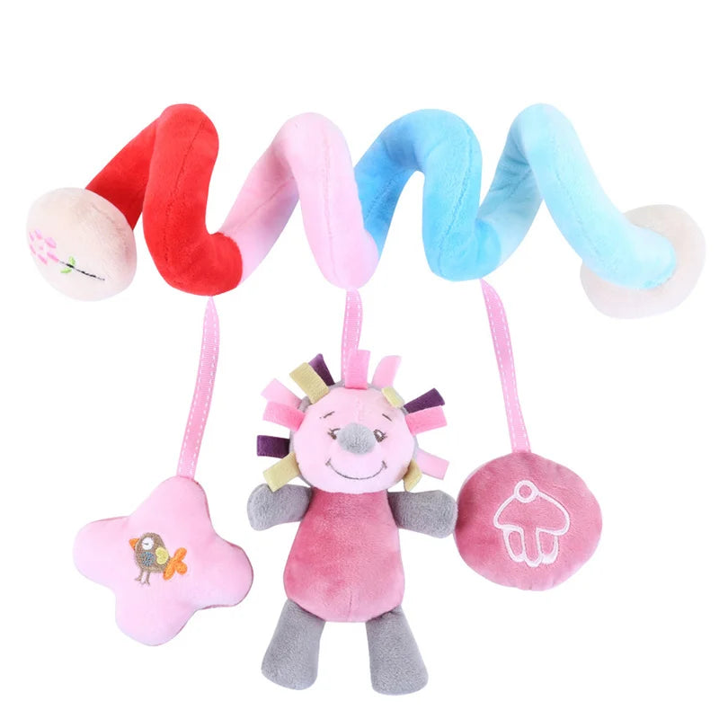 Sonajero de peluche sensorial para bebé, cochecito de juguete, juguetes colgantes móviles musicales, sonajeros móviles para bebés, juegos para recién nacidos de 0 a 6 y 12 meses
