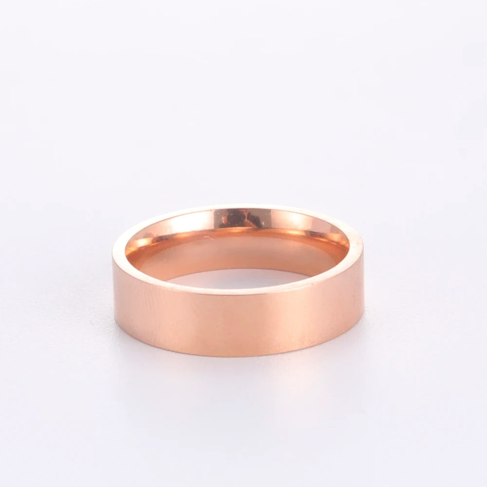 Lemegeton-anillos de acero inoxidable con nombre personalizado Simple para hombre y mujer, 6/8mm, nombre grabado personalizado, texto, anillo negro, regalo de joyería