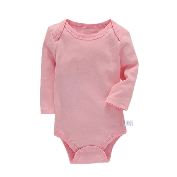 Lawadka-Body de algodón para recién nacidos, ropa de manga larga para las cuatro estaciones, ropa para bebés y niños, mono, peleles sólidos para bebés de 3 a 24M