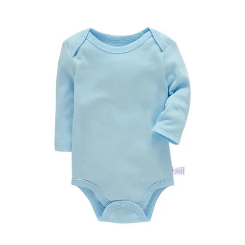 Lawadka-Body de algodón para recién nacidos, ropa de manga larga para las cuatro estaciones, ropa para bebés y niños, mono, peleles sólidos para bebés de 3 a 24M