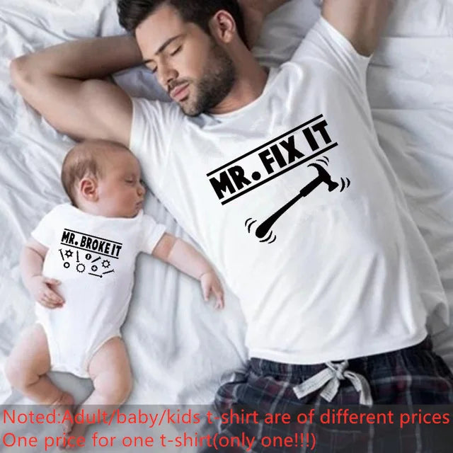 Original/Remix Family Matching-Conjuntos para papá, mamá y niños, indumentaria para la familia, camisetas, regalo Día del Padre