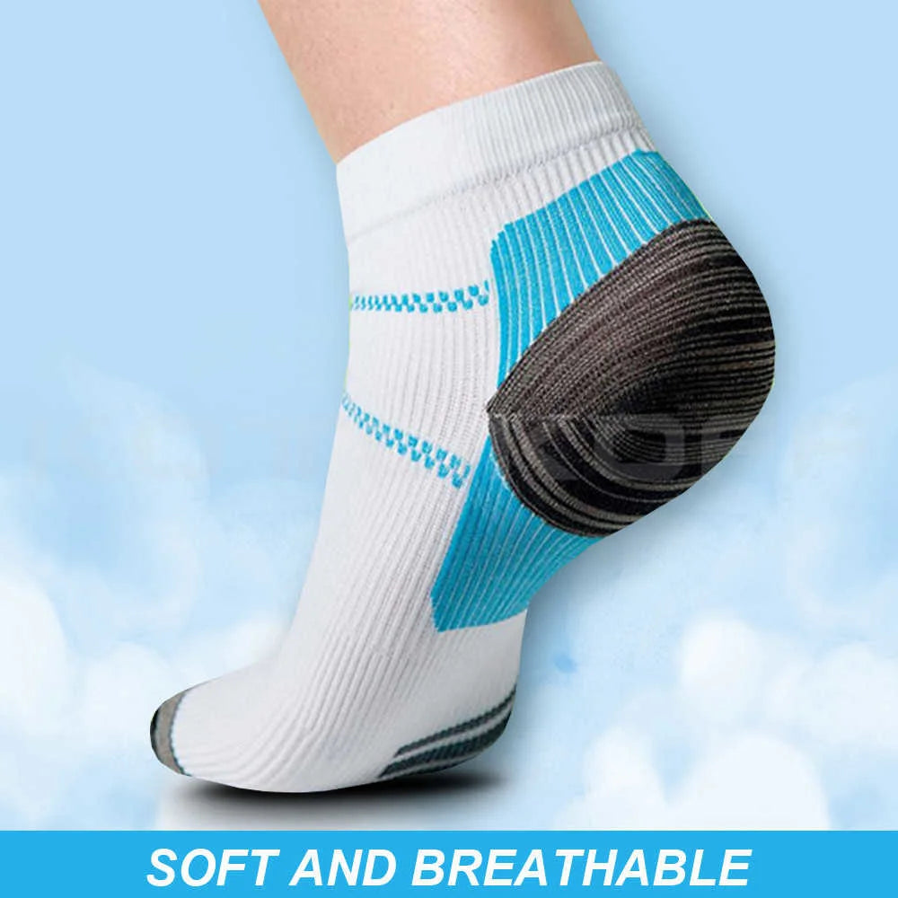 Kotlikoff-calcetines de compresión para fascitis Plantar, almohadilla de pie, espolones de talón, dolor de arco, calcetines cómodos, calcetines de tobillo venoso, Insoes