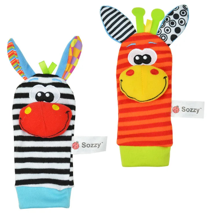 Juguetes de animales de peluche para bebés, sonajeros de muñeca, sonajeros para recién nacidos, juguetes para hacer sonidos, sonajero para bebés de 0 a 12 meses