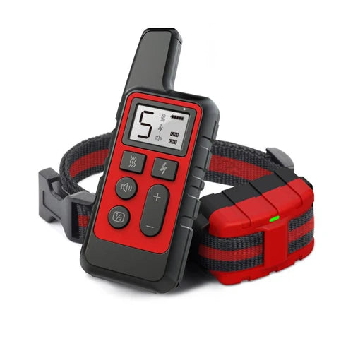 Collar de entrenamiento para perros, tapón de ladridos eléctrico portátil con Control remoto, dispositivo de Entrenamiento de mascotas impermeable con pitido de descarga, 1 ud.