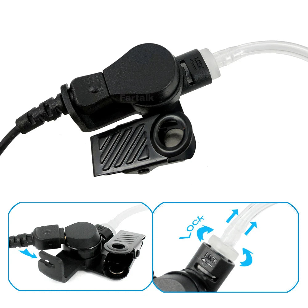 VOX auricular Mic para YAESU vértice VX-3R FT-60R FT1DR FT2DR VX-10 VX-17 VX-110 VX-150 VX-130 Radio Walkie Talkie