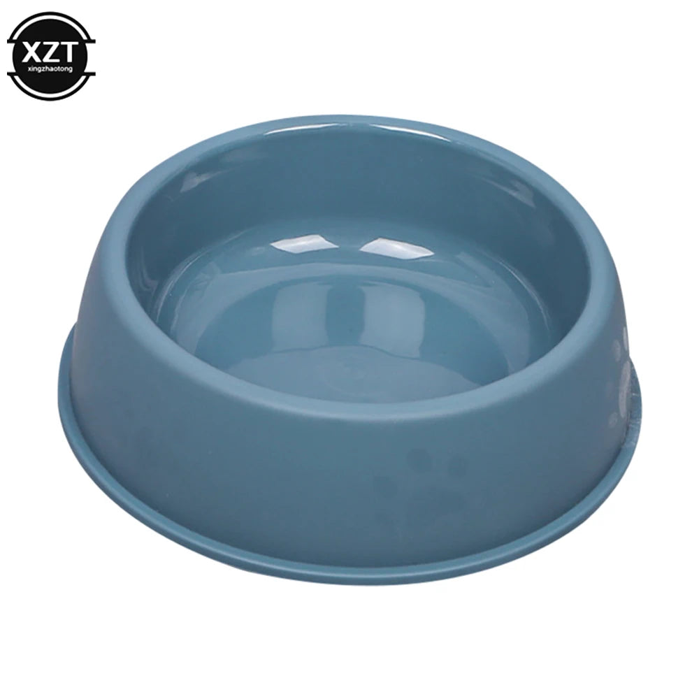 Cuencos de plástico ligero para mascotas, cuencos de Color sólido de alta calidad para perros y gatos pequeños, herramientas de agua de alimentación para mascotas