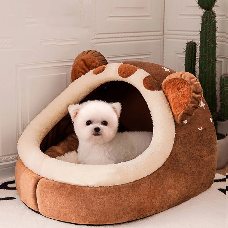 Casa plegable para mascotas, estera para perrera para perros, animales, gatos, nido para gatitos, cesta para perros pequeños, peluche, cueva de Chihuahua, cama, 2022