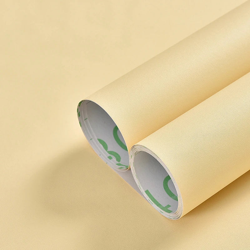 WOKHOME-papel tapiz autoadhesivo de vinilo de Color sólido, papel de Contacto impermeable, pegatina de pared, película, papeles de pared en rollos, decoración del hogar