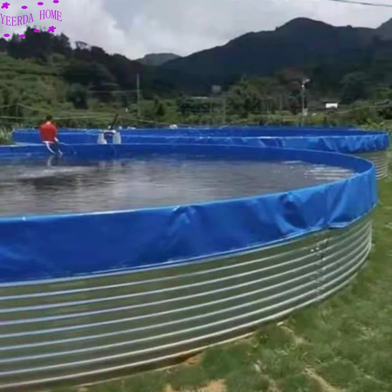 Tanque de lona de 3m de diámetro, estanque de cultivo de peces de Pvc grueso, depósito Circular, piscina puede personalizar el tamaño