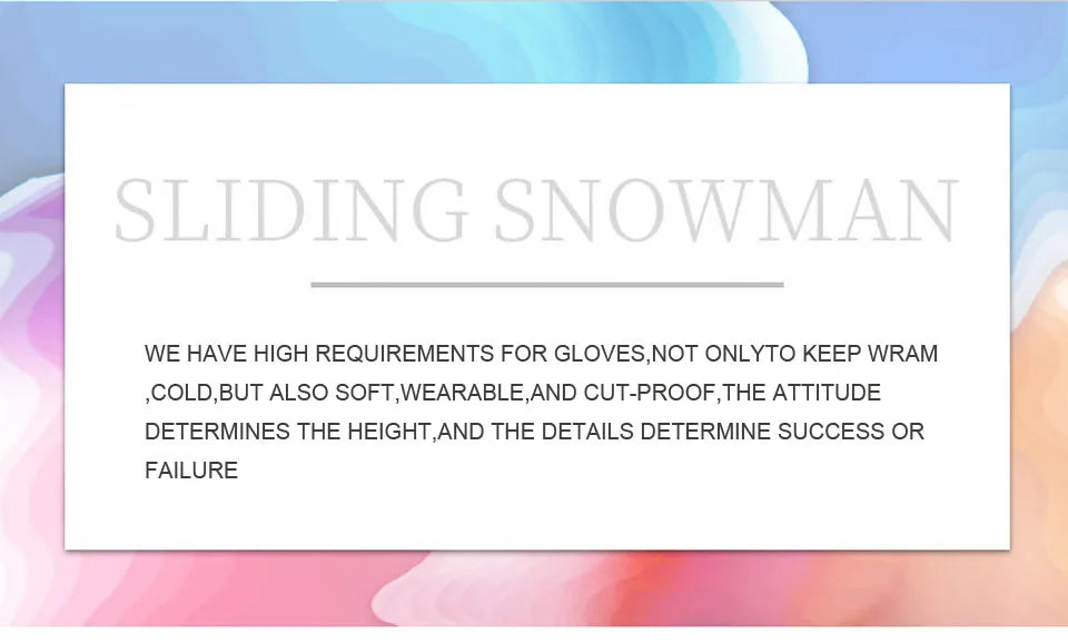 CoolFit hombres mujeres guantes de esquí ultraligeros impermeables guantes cálidos de invierno guantes de Snowboard motociclismo nieve guantes impermeables
