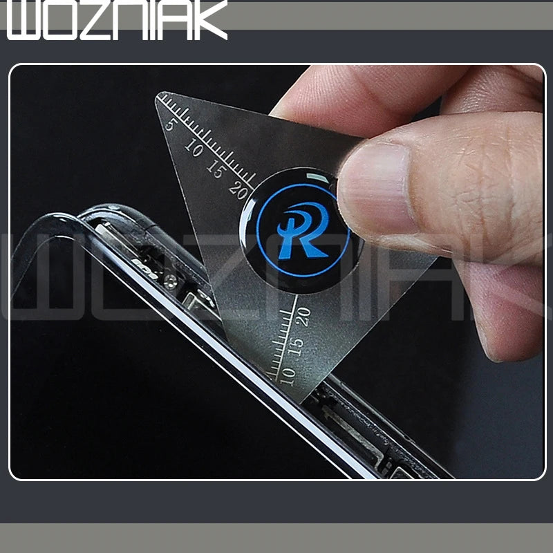 Lo más nuevo, herramienta de apertura de acero de 0,1mm de Metal ultrafino con pantalla curva para teléfono móvil, Ipad, pantalla de ordenador portátil, herramienta de palanca de apertura de separación