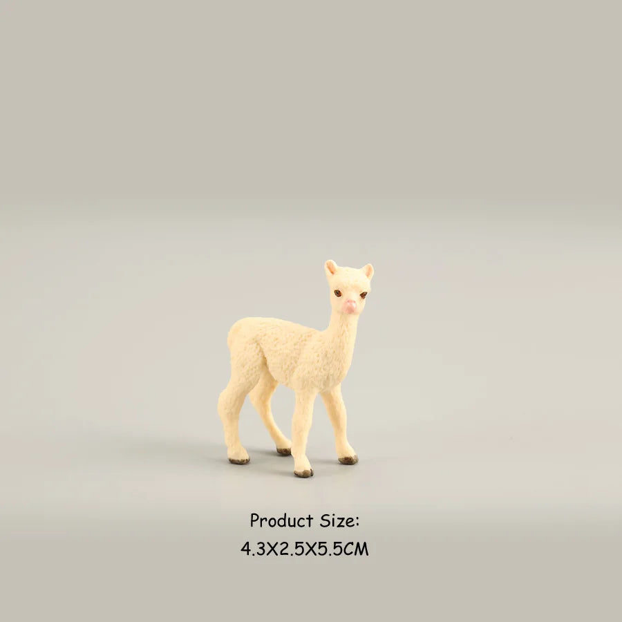 Juego de figuritas de ciervo de alce de simulación, juguete de Cervatillo de cola blanca, modelo de Animal del bosque, figuras familiares, juguetes Toppers de pastel