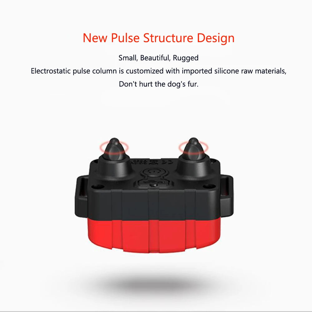 Collar de entrenamiento para perros, tapón de ladridos eléctrico portátil con Control remoto, dispositivo de Entrenamiento de mascotas impermeable con pitido de descarga, 1 ud.