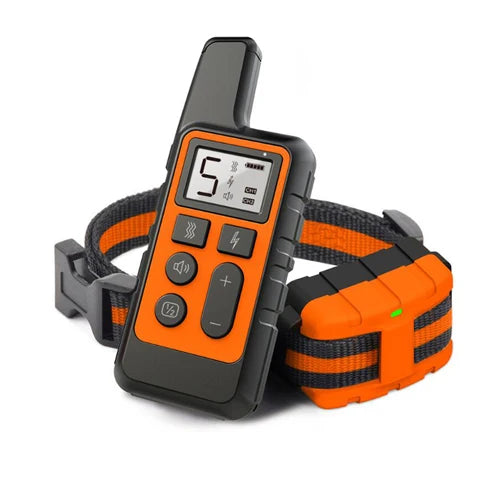 Collar de entrenamiento para perros, tapón de ladridos eléctrico portátil con Control remoto, dispositivo de Entrenamiento de mascotas impermeable con pitido de descarga, 1 ud.