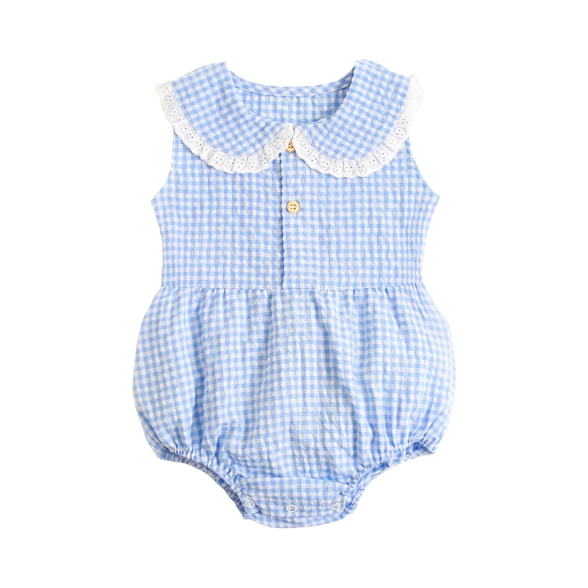 Sanlutoz-Body de algodón para bebé, ropa a cuadros bonita para recién nacido, monos infantiles de princesa sin mangas para niña pequeña