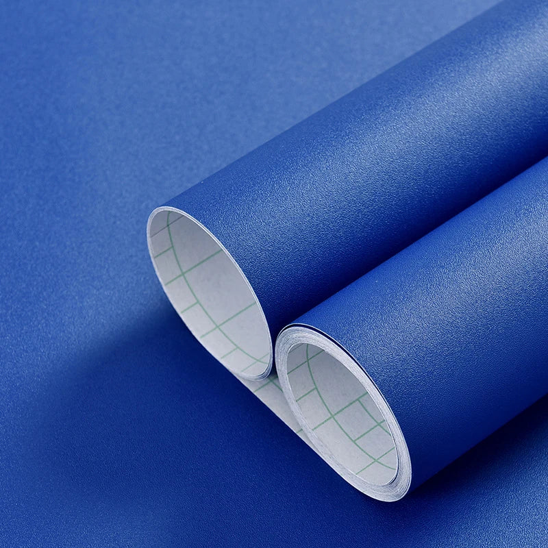 WOKHOME-papel tapiz autoadhesivo de vinilo de Color sólido, papel de Contacto impermeable, pegatina de pared, película, papeles de pared en rollos, decoración del hogar