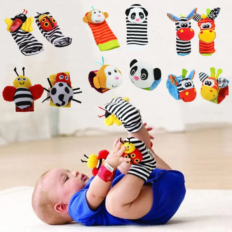 Juguetes de animales de peluche para bebés, sonajeros de muñeca, sonajeros para recién nacidos, juguetes para hacer sonidos, sonajero para bebés de 0 a 12 meses