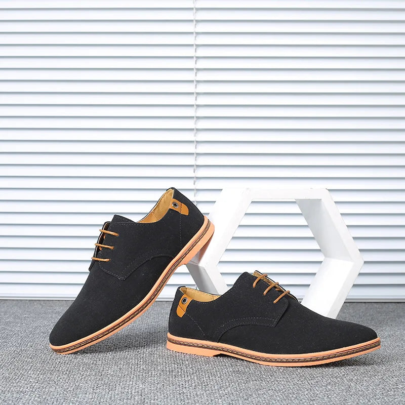 Nuevos zapatos de vestir para hombre, zapatos clásicos de cuero informales para hombres de negocios, zapatos Oxford italianos para hombres, zapatos planos negros, talla 46