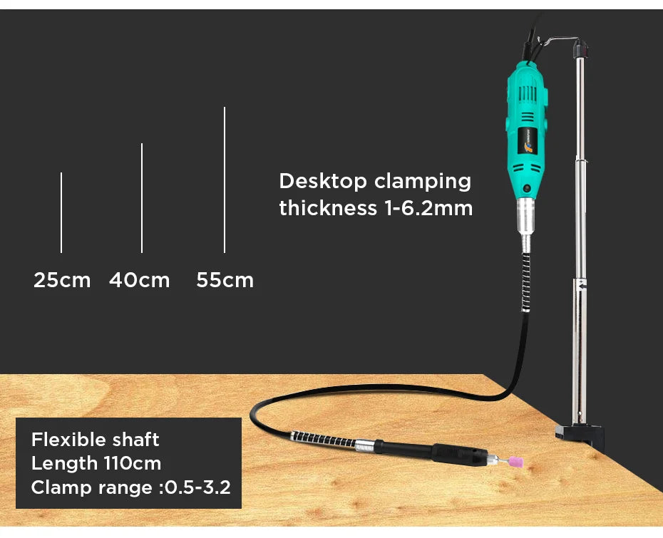 Tungfull-Mini taladro eléctrico, accesorios de brocas, herramientas de carpintería, velocidad Variable, herramienta rotativa eléctrica, Mini amoladora de taladro