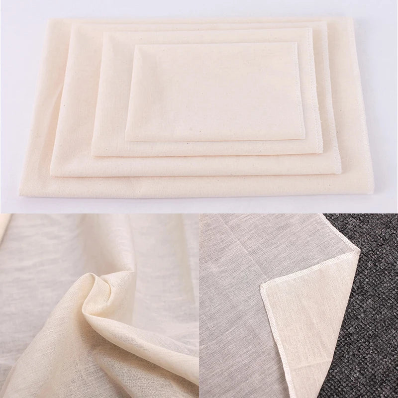 Paño de algodón multifuncional para repostería, filtro de Tofu, leche de soja, vino, utensilios de cocina, tapete para hornear, fermento, herramientas de pastelería