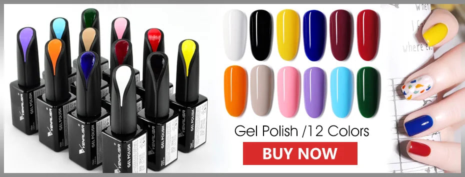 Venalisa-esmalte de Gel con purpurina, laca de Gel UV LED para manicura de uñas, autonivelante, supertextura, capa superior templada Nowipe, 12ml