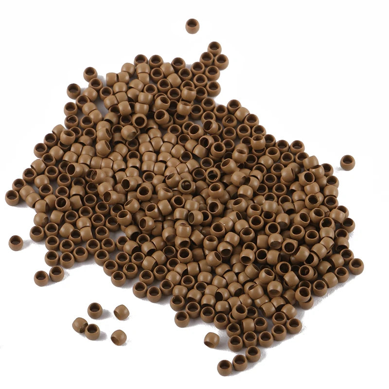 1000 piezas de nano anillos de 4,0 mm para extensión de cabello 13 #   color rubio
