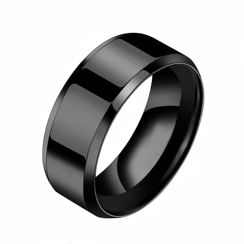 Anillos de boda Auxauxme con nombre personalizado, joyería personalizada con nombre grabado de acero inoxidable y fecha para mujeres y hombres, regalo de joyería de aniversario