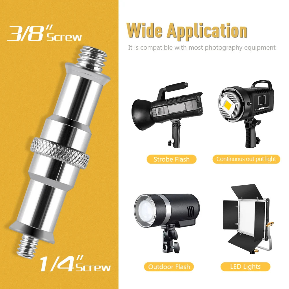 Kit de soporte C de acero inoxidable, soporte de luz con bolsa de peso, accesorios de estudio fotográfico, varilla de extensión, brazo cruzado de 2,49 M de longitud
