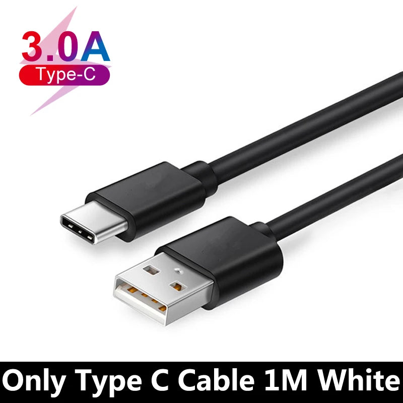 Cargador rápido para Huawei Mate 40 30 20 Pro P50 P40 P30 P20 Xiaomi Redmi Note 10 9 8 Pro 8T 9T 8A 6A Cable tipo C de cargador rápido