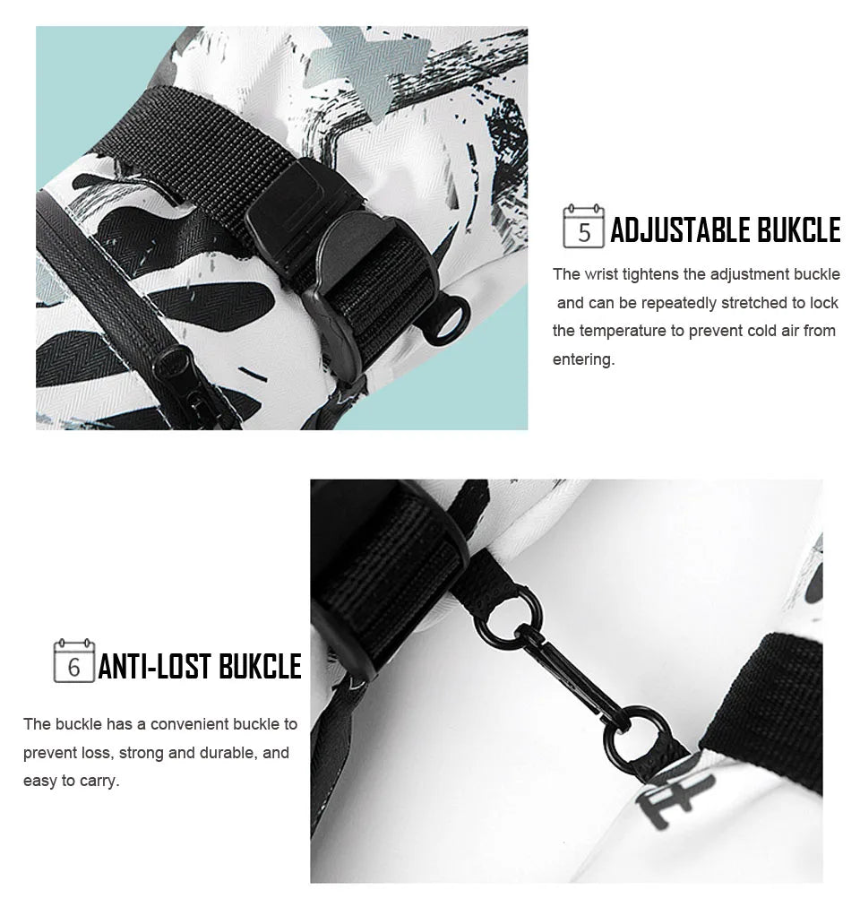 CoolFit hombres mujeres guantes de esquí ultraligeros impermeables guantes cálidos de invierno guantes de Snowboard motociclismo nieve guantes impermeables