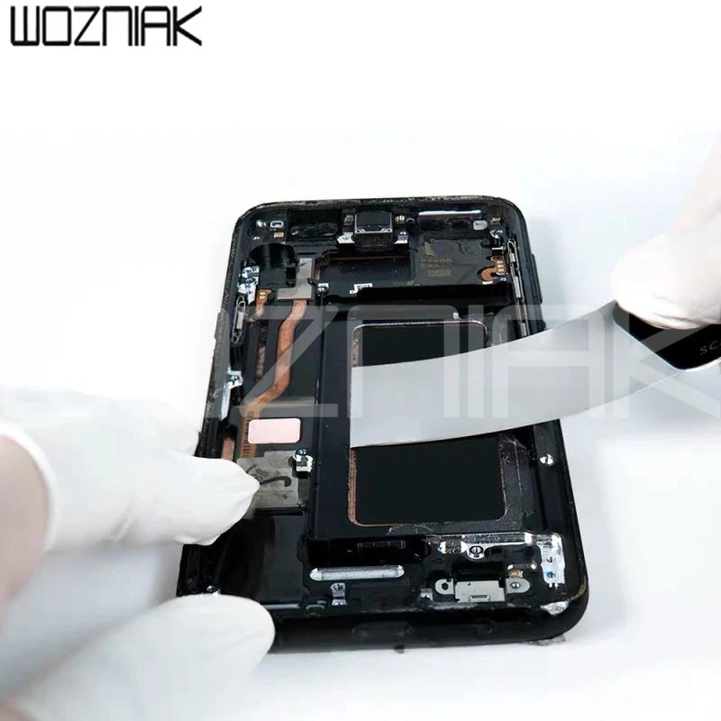 Lo más nuevo, herramienta de apertura de acero de 0,1mm de Metal ultrafino con pantalla curva para teléfono móvil, Ipad, pantalla de ordenador portátil, herramienta de palanca de apertura de separación