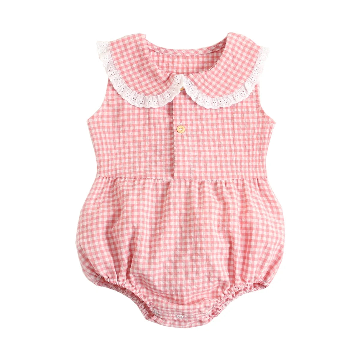 Sanlutoz-Body de algodón para bebé, ropa a cuadros bonita para recién nacido, monos infantiles de princesa sin mangas para niña pequeña