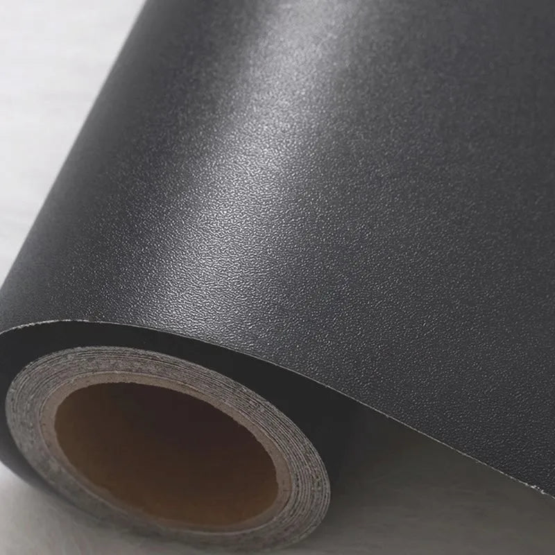 Papel tapiz mate de Color puro de PVC, autoadhesivo para dormitorio, impermeable, pegatina a prueba de humedad, película de renovación para muebles y armarios de escritorio