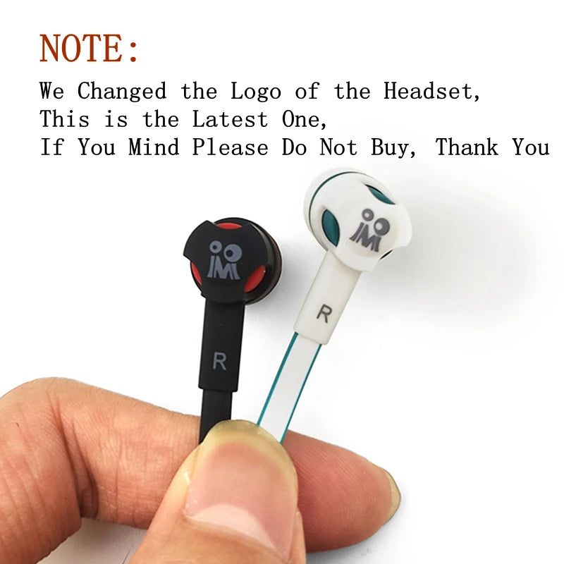 Auriculares Extra Bass con cable, auriculares de 3,5mm con micrófono, estilo fideos, auriculares deportivosки para Samsung