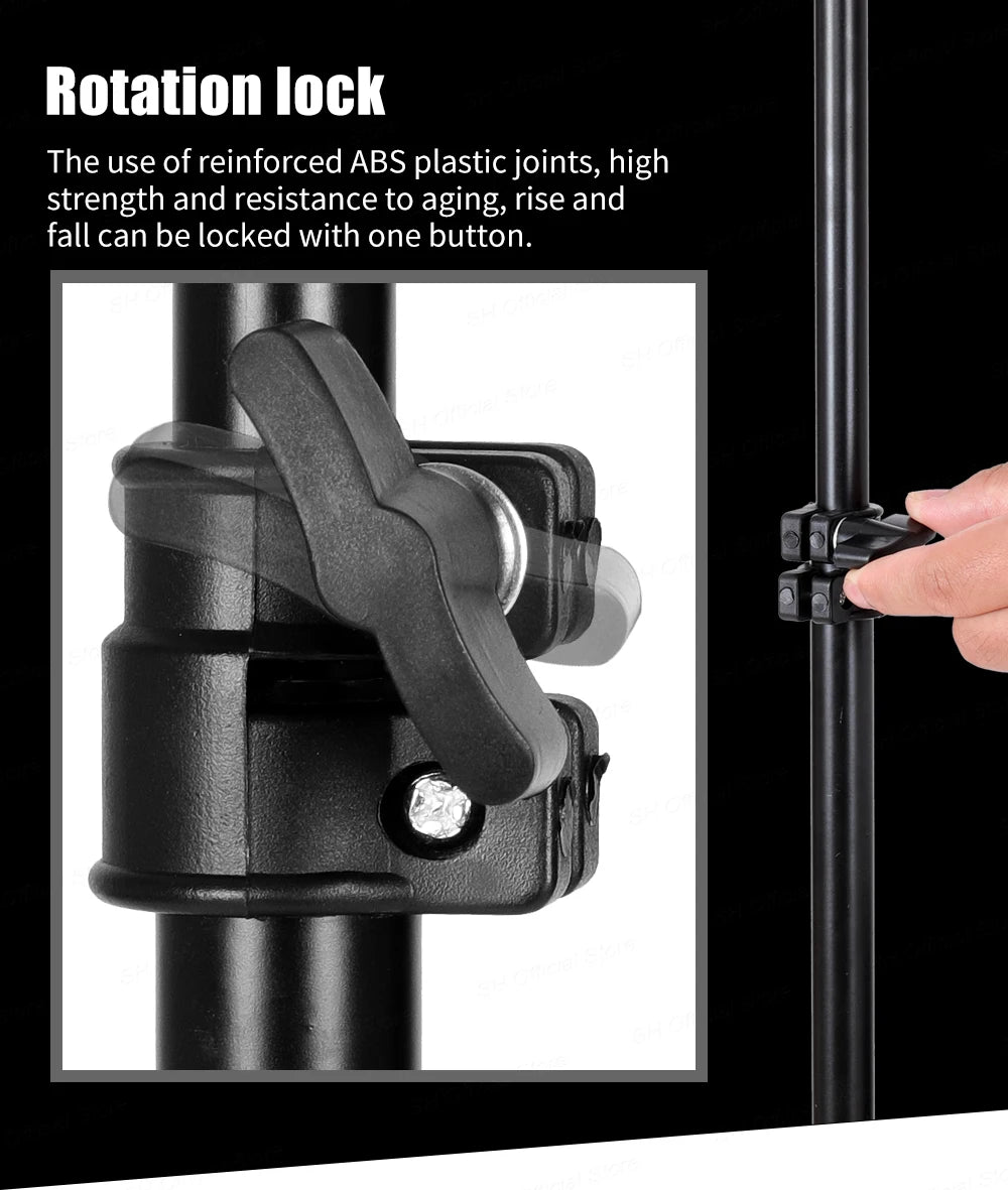 Sistema de soporte de fotografía, trípode de fondo ajustable, Kits de estudio fotográfico, marco de fondos de pantalla verde Chromakey, soporte de fondo