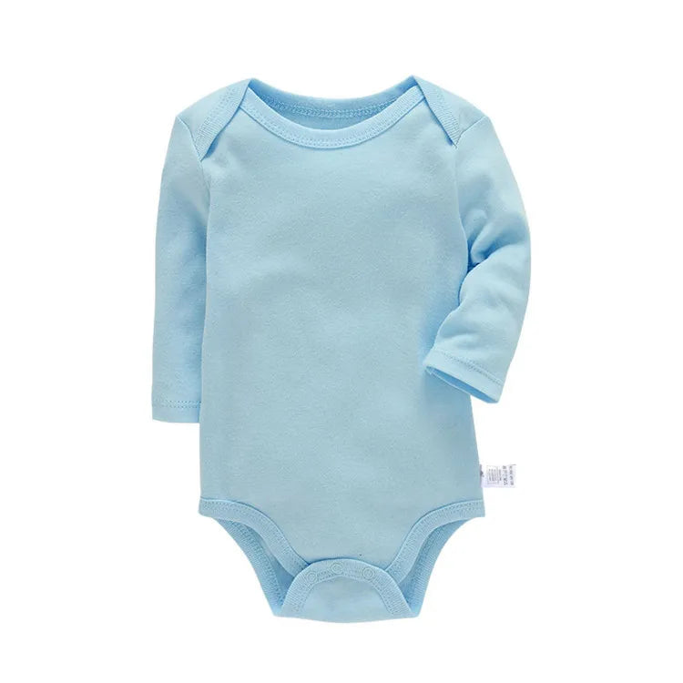 Lawadka-Body de algodón para recién nacidos, ropa de manga larga para las cuatro estaciones, ropa para bebés y niños, mono, peleles sólidos para bebés de 3 a 24M
