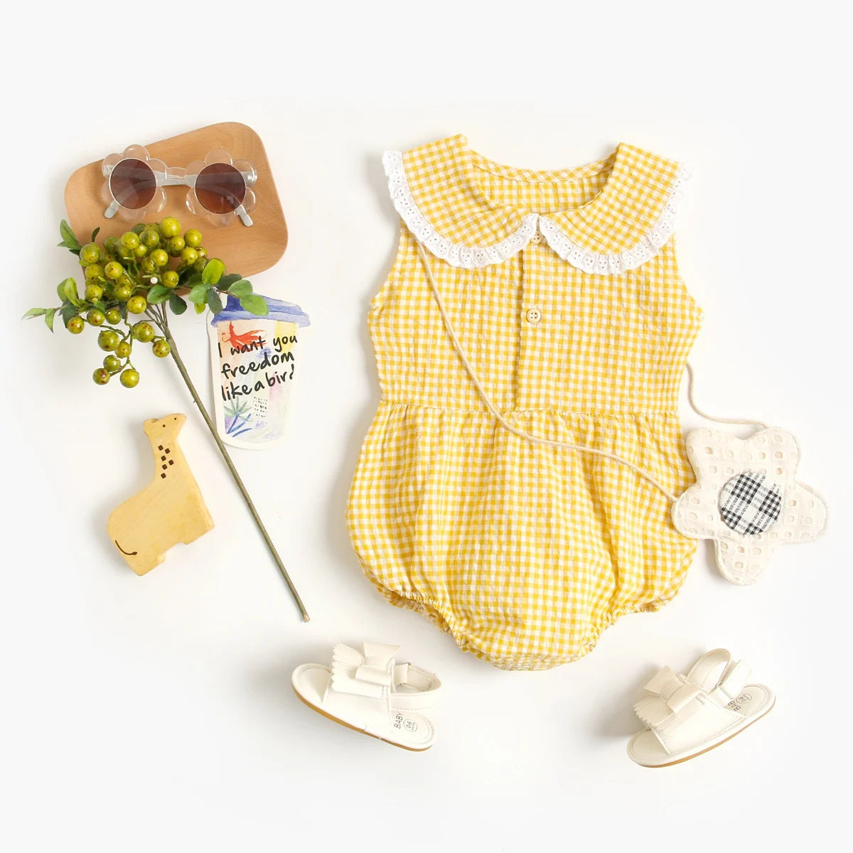 Sanlutoz-Body de algodón para bebé, ropa a cuadros bonita para recién nacido, monos infantiles de princesa sin mangas para niña pequeña