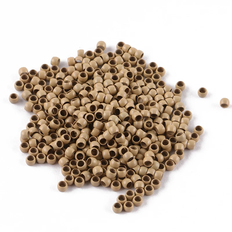 1000 piezas de nano anillos de 4,0 mm para extensión de cabello 13 #   color rubio